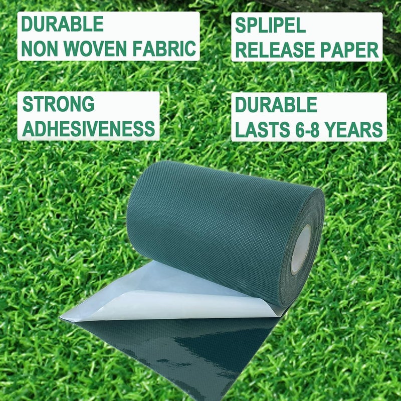 ARRYNTHEON Turf Tape Artificial Grass Tape Self Adhesive Turf Seam Tape for Artificial Turf, Tape for Connecting Fake Grass Carpet, Indoor Outdoor Lawn Mat Rug 12in x 33ft (30cm x 10m) - Image 4